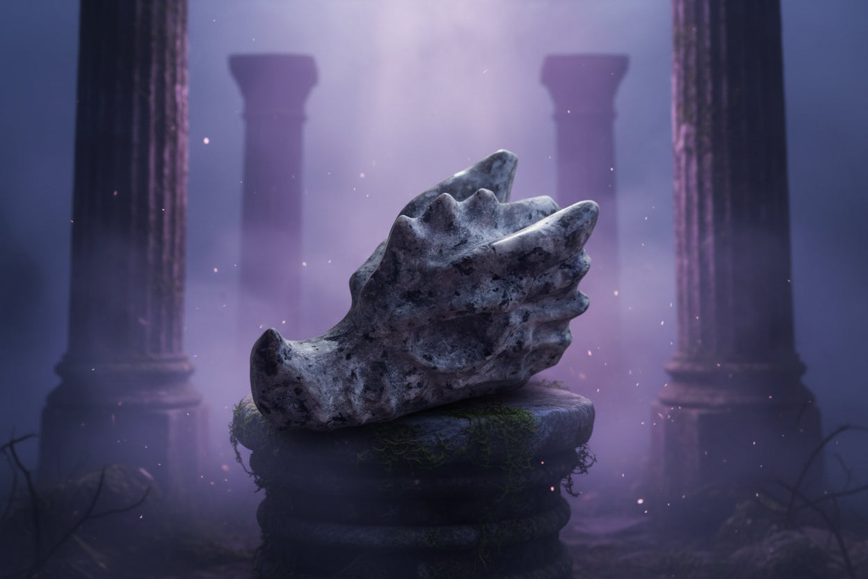 178. Magische Yooperliet Draken Skull – "Fire Dragon" (61g)