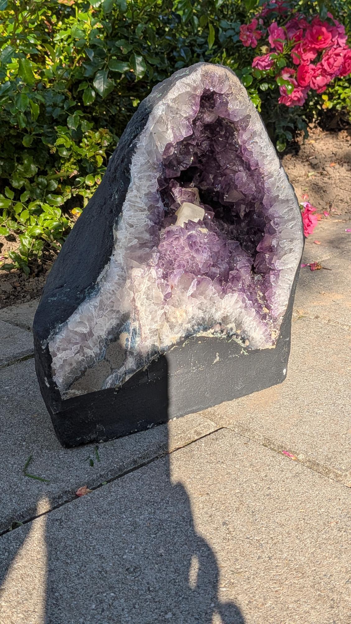 Amethist Geode met Calciet (21 kg)