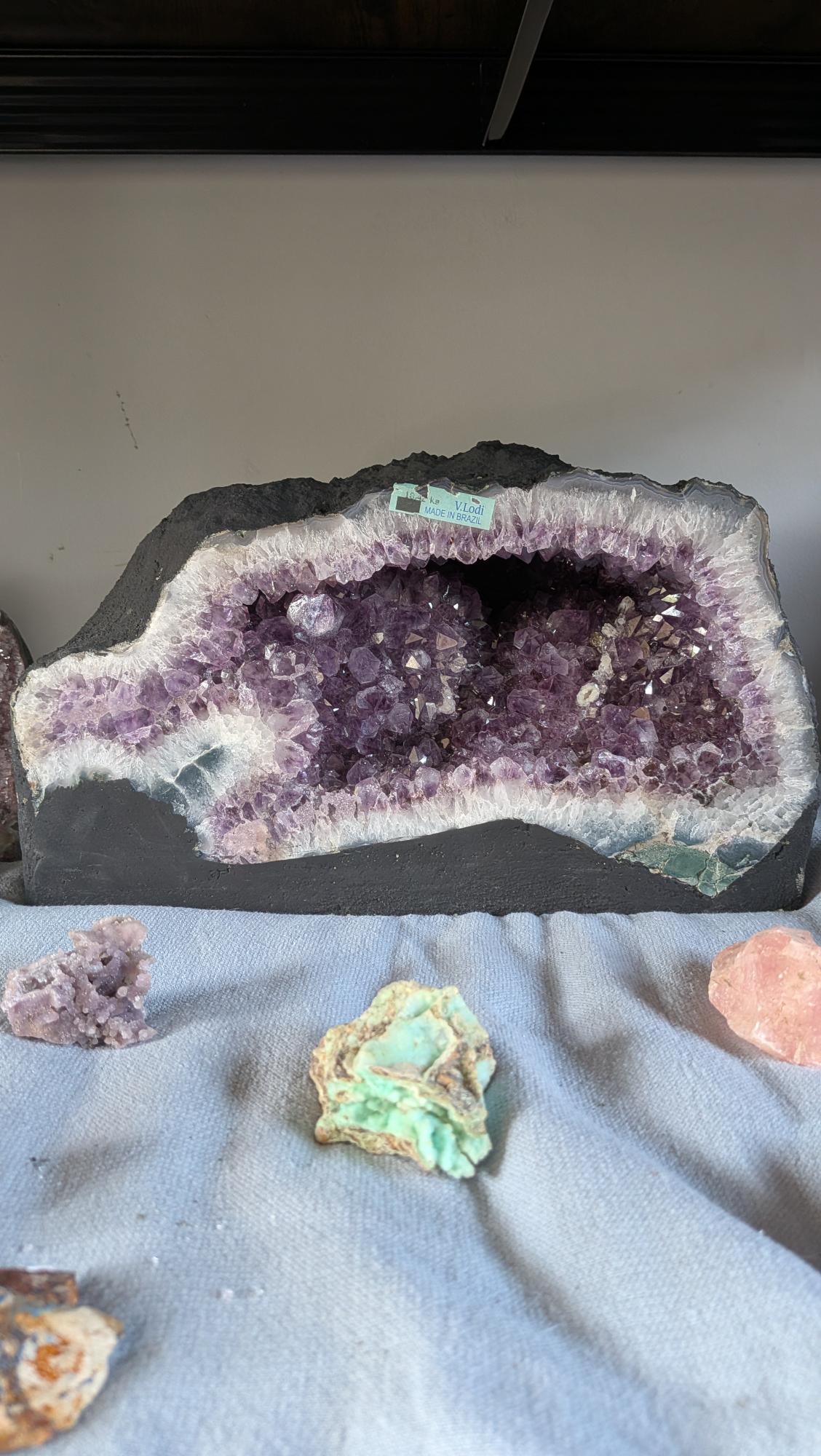 Amethist Geode met Stalactiet Oog (18,42 kg)