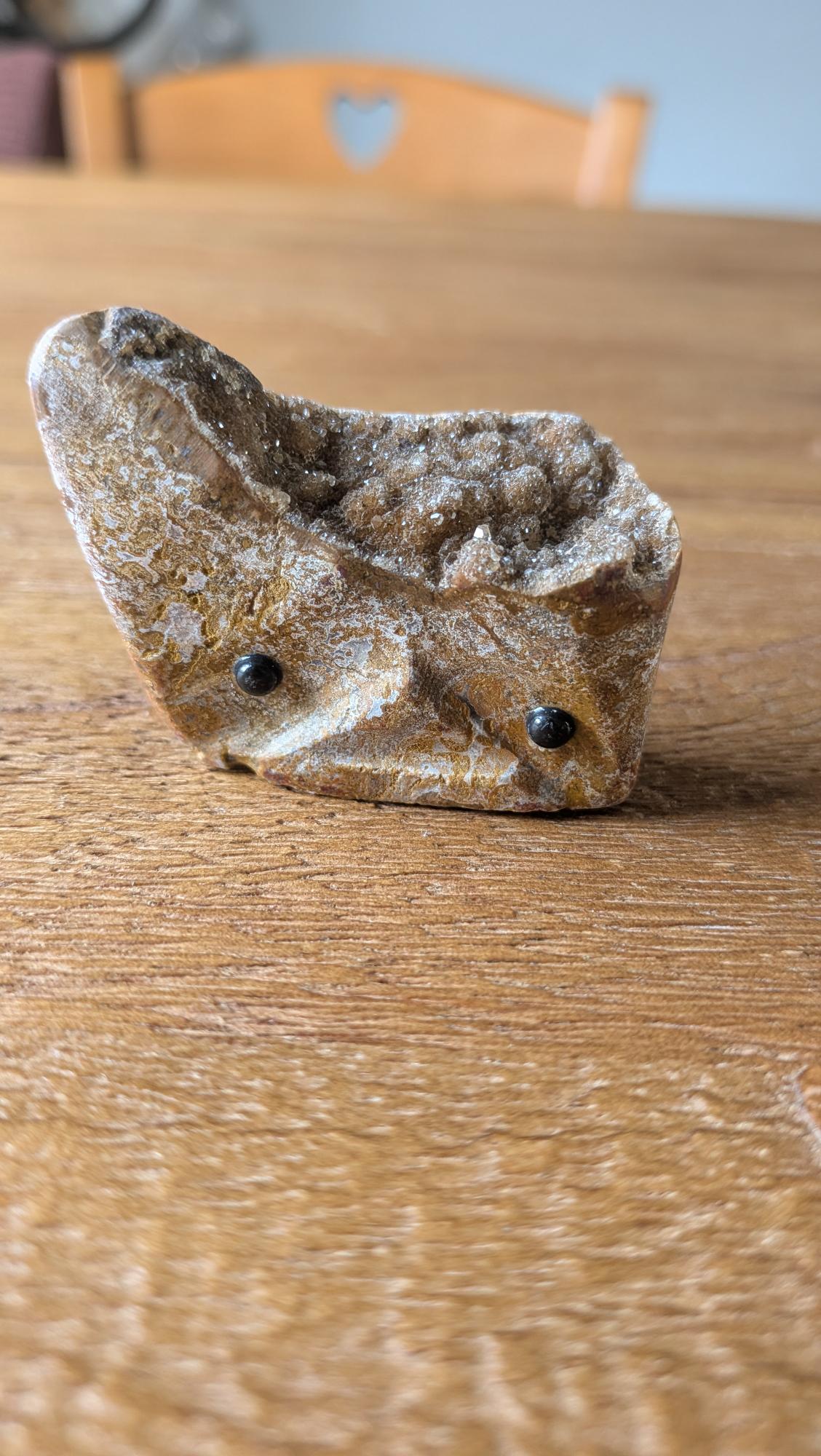 Uniek Java Druzy Kwarts Mannetje – Handgemaakt Karakter