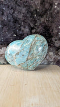 Luxe Amazoniet hart met prachtige blauwgroene tinten - Edeltwist collectie