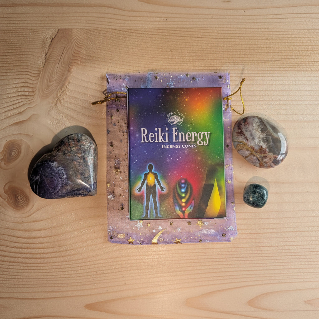 Reiki Energy Wierook & Kristallen Geschenkset