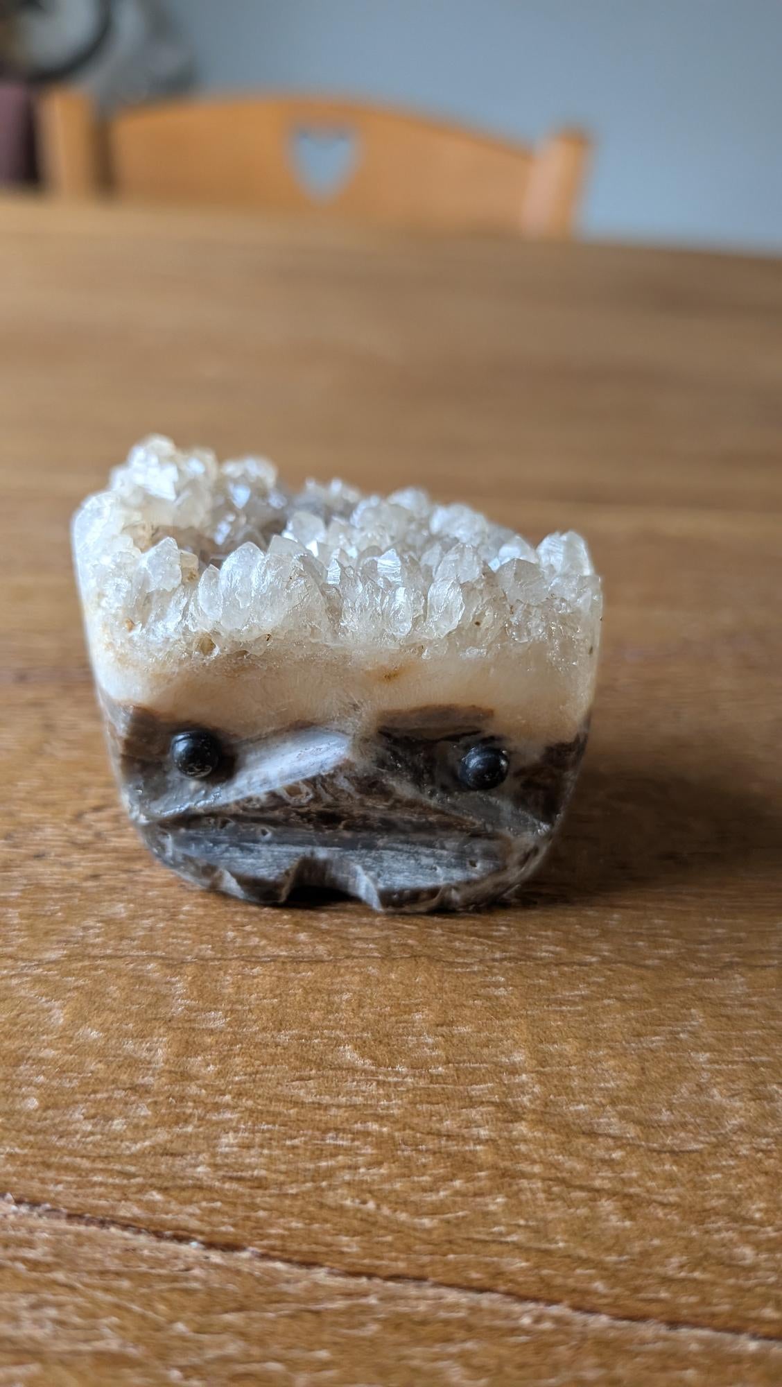 Handgemaakt Java Septarie mannetje figuurtje ("drakensteen"), 79 gram