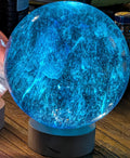 Gevangen Oceaanlicht: De Lumineuze Azure Sphere 14 cm